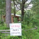 Entrance to Jack's Little Log Cabin.